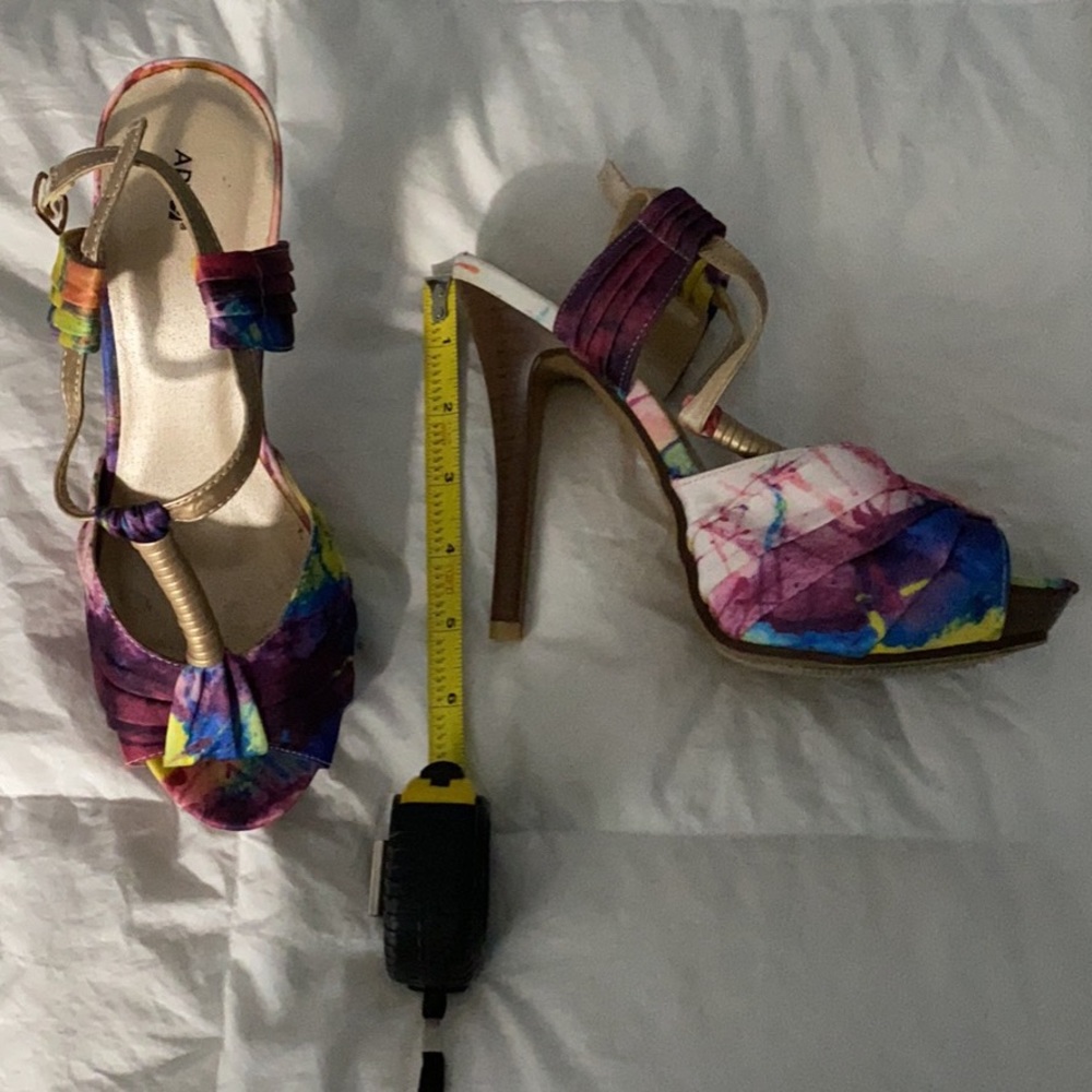 Multicolored high heels